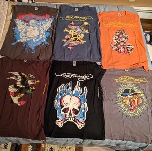 6 Ed Hardy T-Shirts